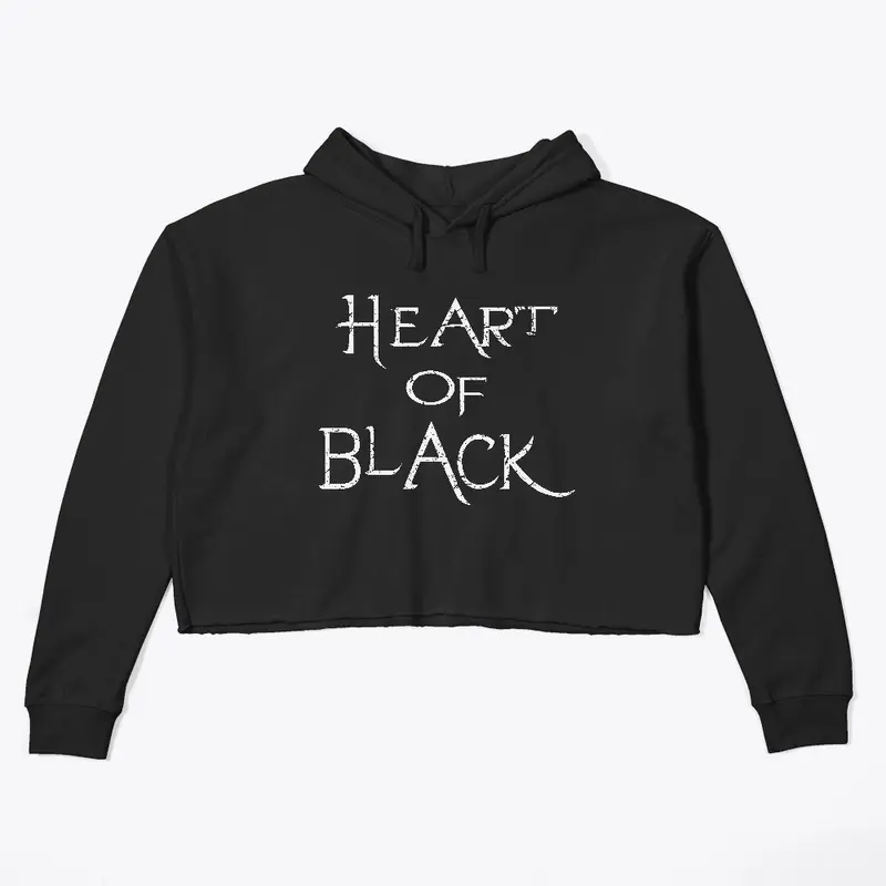 H.O.B Distressed Logo Crop Hoodie